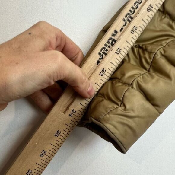 Vintage Ralph Lauren Women’s 4 Gold Duck Down Feather Filled Puffer Jacket Coat - Picture 10 of 16